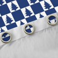 thumbnail image 4 of Feelyou Kids Kawaii Xmas Tree Blackout Curtains Set of 2 (52x84 Each), Blue Plaid Checkered Window Curtains, Merry Christmas Theme Curtains and Drapes, Black Out Curtains Decor, 4 of 6