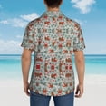 thumbnail image 6 of Xmas Sloth Hawaiian Shirts For Men, Summer Short-Sleeve Relaxed-Fit Button-Down Shirts X-Large, 6 of 9