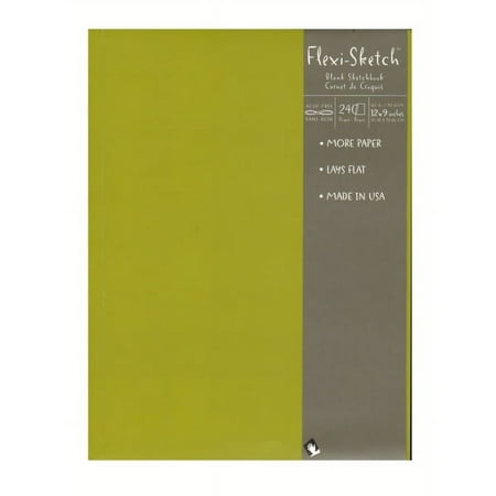 UPC: 0804551863790 | Global Art Flexi-Sketch Sketchbooks  12  x 9   Portrait  240 Pages (120 Sheets)  Fern  Pack Of 2