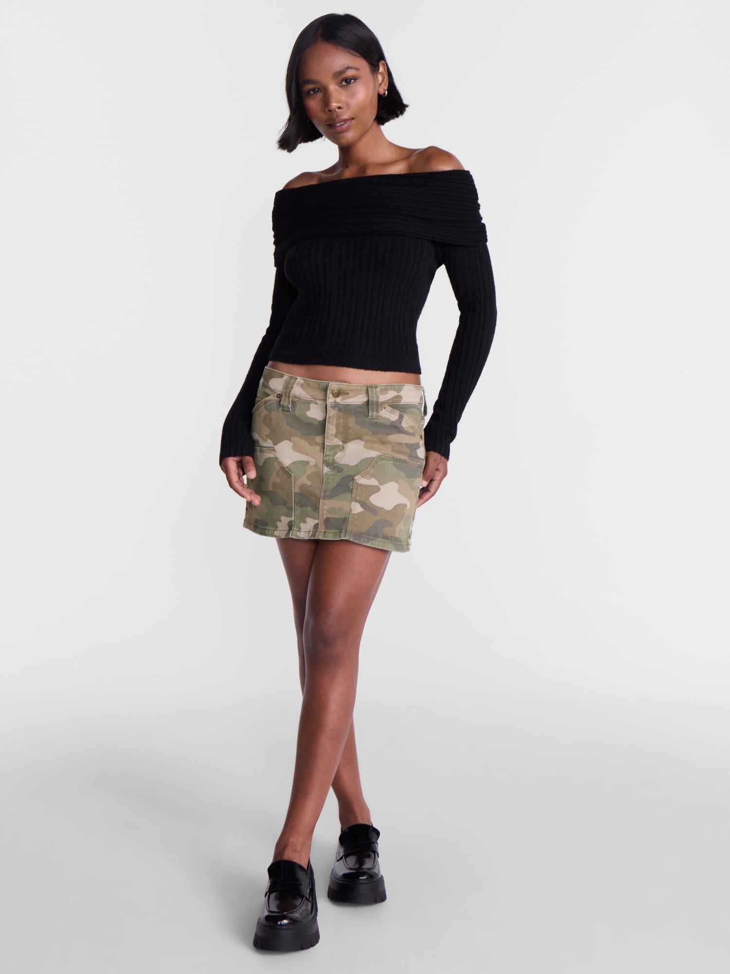 No Boundaries Utility Mini Skort, Women's XXS-XXL