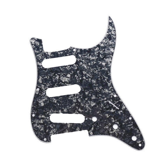 WINDLAND 1Pc 3Ply S S S 11 Holes Electric Guitar Pickguard Scratch Plate Pick Guards for US/Mexico Made Modern Guitar Parts