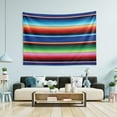 thumbnail image 4 of FREEAMG Mexican Serape Blanket Stripes Tapestry Aesthetic Tapestry Wall Hanging for Home Decor 60" x 40" Inches, 4 of 6