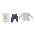 thumbnail image 1 of Conjunto George Conjunto, marca George, pañalero manga corta, pantalón, sudadera osos, bebo, talla 6M, 1 of 4