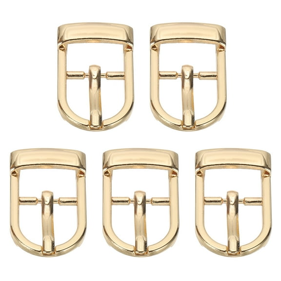 Uxcell Single Prong Buckle, 5 Pcs 0.5 Inch Adjustable Metal Roller Buckle Belt Buckles for Bags DIY Crafts Purse Straps Shoe Belts Making Accessories, Gold Tone