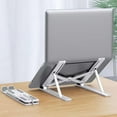thumbnail image 2 of Adjustable Laptop Stand - Foldable Riser for 17.3/17/15/13/10-inch Notebooks, Minimalist Design, Heat Dissipation, Portable ABS Stand, 2 of 8