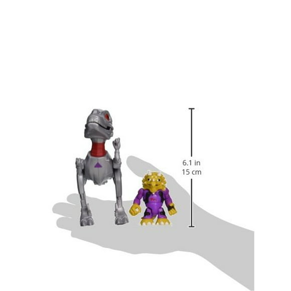Teenage Mutant Ninja Turtles Pre-cool Half Shell Heroes Battle Robo Raptor with Triceraton Vehicle and Figure