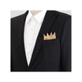 thumbnail image 4 of INSPIRE CHIC Men's Pocket Squares PreFolded Triangles On Card Suit Handkerchief Champagne One Size, 4 of 4