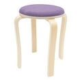 thumbnail image 5 of Stackable Set of 8 Stools,Upholstered Round Bar Stools with Foot Mat, Wooden Stacking Portable Stools, Multipurpose Chair for Home Breakfast Dining Kitchen Office Classroom, Multicolor, 5 of 9
