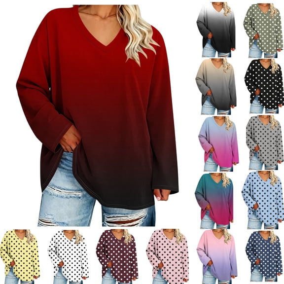 Bixock Plus Size Women Maternity Tops Long Sleeve Shirts V Neck Loose Casual Pregnant Blouse Soft Comfortable Daily Wear Maternity Clothings