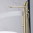 thumbnail image 4 of Freestanding Clawfoot Tub Faucet with Hand Shower, Floor Mount Copper Tub Filler, 4 of 8