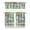 Retro Tableware5 (1), variant on Mushroom (5) Kitchen Curtain Valance 3 Piece Home Curtains and Valance Set Curtain Sink Window Decor Window Treatment Tier 27.5x36 Length