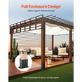 thumbnail image 6 of VEVOR 4x4 Post Base 10 Pcs, Inner Size 3.6x3.6 inch / 91.44x91.44 mm Post Brackets, Heavy Duty Carbon Steel Decking Posts, Wood Posts Brackets for Pavilion Deck Railing Support Deck Base Plate, Black, 6 of 9