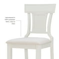 thumbnail image 4 of Linon Roseglen 26" High Back Indoor Wood Counter Stool, Whitewash/Beige, 4 of 13