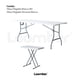 thumbnail image 2 of Mesa Plegable Blanca 180 cm + Mesa Plegable Personal LOOMBER, 2 of 6