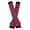 Fuchsia Black, variant on Knit Arm Warmer Thumb Hole Stretchy Gloves Women Long Fingerless Gloves