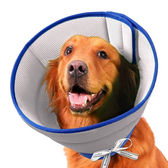 Boomaker Cônes pour Chien Extra Doux de Rechange après Chirurgie, Cônes Respirants pour Chiens Grands Moyens Petits, Collier de Récupération Léger pour Chien pour Pe