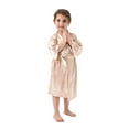 thumbnail image 5 of Godderr Kids Baby Satin Bathrobe Pajamas for Boys Girls，1-8Y Toddler Thin Night-Robe Spring, Summer Robes Long Sleepwear Kids Silk Satin Bathrobe, 5 of 9