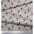 thumbnail image 2 of Soimoi Cotton Duck Fabric Pug Dog Print Fabric by The Yard 42 Inch Wide, 2 of 3