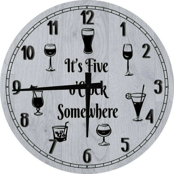 5 Oclock Somewhere Clock
