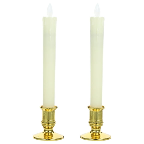 Raindrops LED Decorative Candle Lights with Timer Function for Birthday Wedding Christmas Multi Color 2 Pcs