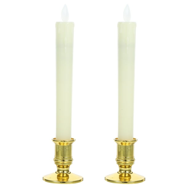2 velas LED decorativas, velas a pilas, velas reutilizables.