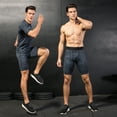 thumbnail image 3 of Amdohai 3 Pack Men Compression Shorts Fitness Cycling Quick Drying Gym Workout Running Sports Underwear, 3 of 8