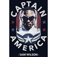 thumbnail image 2 of Girl's Marvel The Falcon and the Winter Soldier Captain America Sam Wilson Graphic Tee Navy Blue X Small, 2 of 4