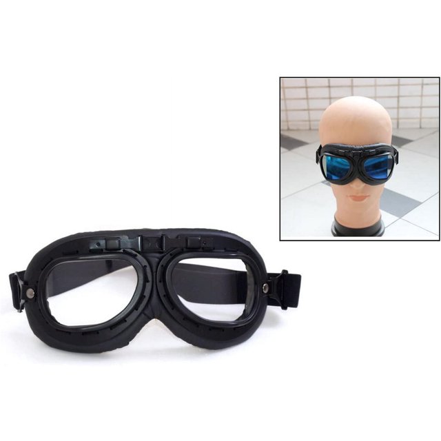 Gafas de aviador para motocicleta, a prueba de viento, protección solar, UV, máscara, casco, gafas, deporte, gafas de seguridad para aviador, piloto, crucero, casco de moto, gafas de bicicleta