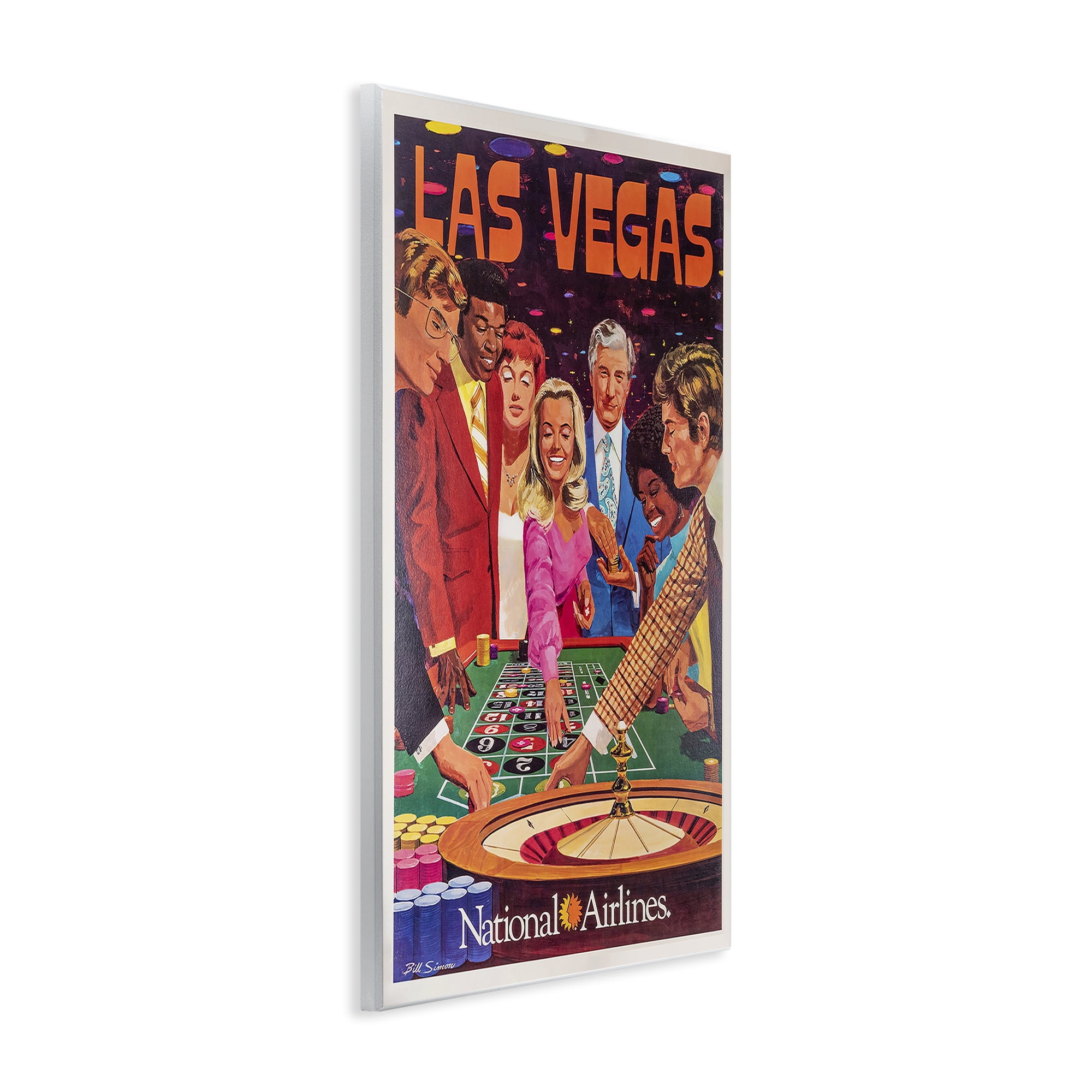 Stupell Industries Vintage Las Vegas Casino Wall Plaque Art, design by Vintage Posters