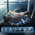 thumbnail image 4 of Massage Chair Zero Gravity, HealthRelife Full Body Recliner with Heat SL Track 24 Airbags, Thai-Stretch Bluetooth Speaker, Black&Grey, 4 of 9