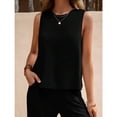 thumbnail image 5 of EASYBRA Women Pants Suit Sleeveless Solid Color Cotton Casual Wear Long Pants Set Sizes S–2XL, 5 of 7