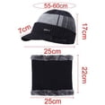 thumbnail image 2 of ZOELNIC  Men Winter Warm Hat Knit Beanie Fleece Lined Beanie with Brim Cap, 2 of 6