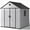 8 x 10FT-Dark Gray, variant on Seizeen Shed and Outdoor Storage, 41 Cu.Ft Small Outdoor Resin Shed with 3 Doors & Floor, 306GAL Deck Box Waterproof Plastic Tool Storage Shed for Cushion Lawn Mower Garbage Cans