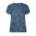thumbnail image 5 of Patlollav Womens Summer Tee Tops,Ladies Short Sleeve Print Round Neck Tshirts Loose Blouses, 5 of 5