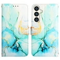 thumbnail image 3 of Feishell Fit for Samsung Galaxy A25 5G Wallet Case with Wrist Strap,Stylish Marble Pattern Premium PU Leather Folio Flip Credit Card Slots Kickstand Shockproof Protective Phone Cover,C, 3 of 6