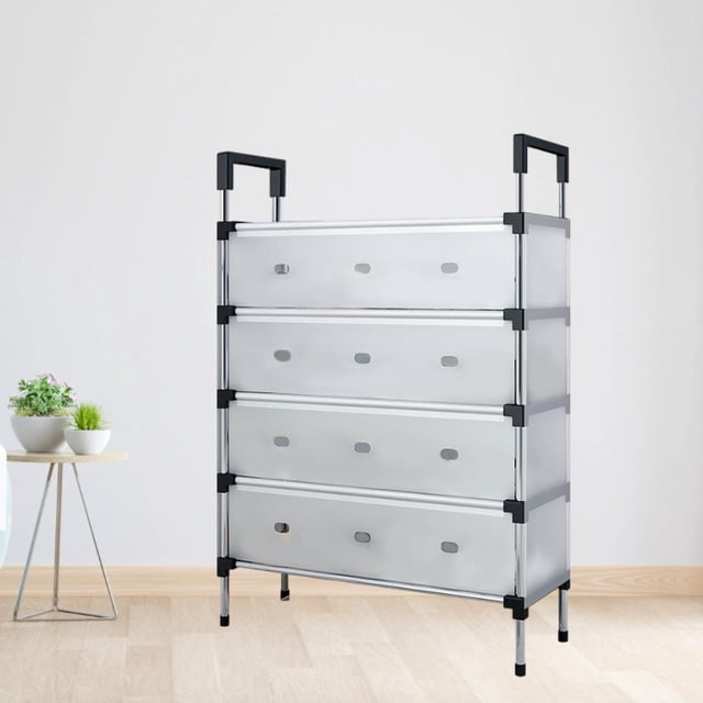 Organizador de zapatos Rack de almacenamiento Bin Estante de caja de almacenamiento a prueba de polvo de servicio pesado para bosques de apartamentos