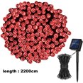 thumbnail image 2 of Luz de cadena solar 2PCSLED - 22 metros 200 luces, 8 funciones luz roja Vhermosa, 2 of 4