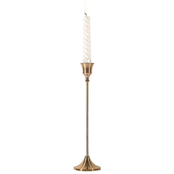 Brass Candle Holder for Taper Candle Decorative Candlestick Holders Vintage Candle Stick Stand for Wedding Candlelight Dinner Birthday Parties Festivals