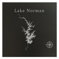 thumbnail image 1 of Lake Norman Map 24x24" Black Metal Wall Art Office Decor Gift Engraved North Carolina, 1 of 3
