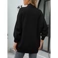 thumbnail image 2 of Charmo Cardigan en Tricot à devant Ouvert pour Femmes, Coupe Ample, Manches Longues, Manteau, 2 of 5