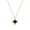 Gold, variant on 18K Gold Plated Black Gemstone Pendant Necklace for Women Stainless Steel Vintage Cross Dainty Chain Choker Charm Silver