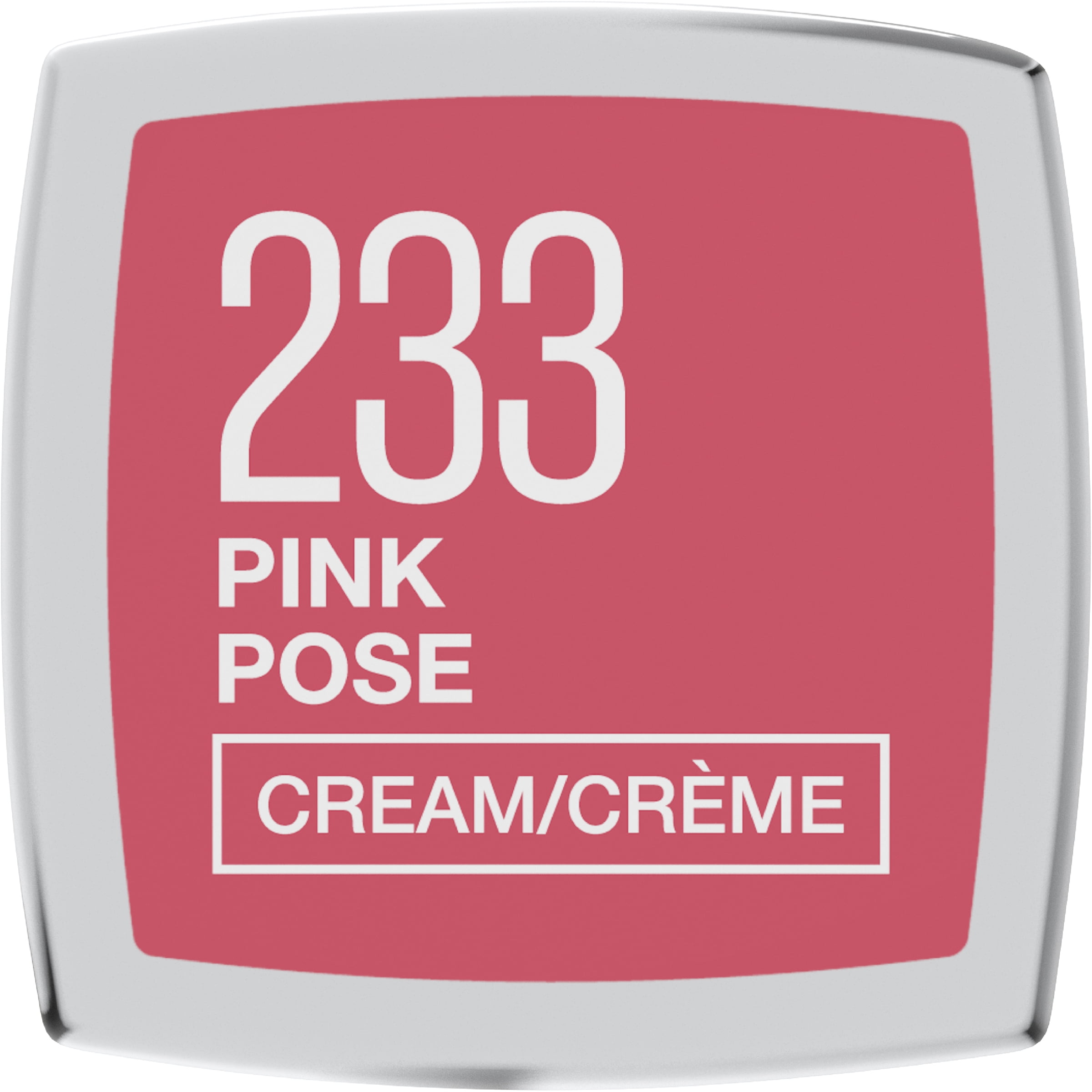 Color Sensational Finish Pose Maybelline Cream Lipstick, Pink