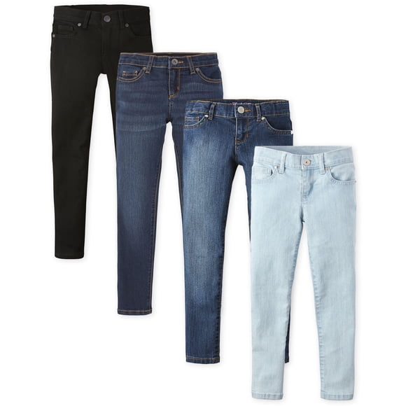 Jeans para niñas The Children's Place – Pack de 4, talla 14