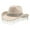 Beige, variant on Stylish Cowboy Hat for Womens Hats and Men Western Hat with Large Round Gemstone Fringe Rhinestone Decorations for Parties BU2