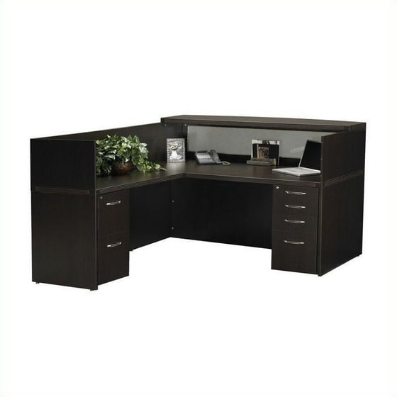 Mayline Aberdeen 72 Reception Desk In Mocha Com
