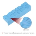 thumbnail image 4 of Uxcell Magnetic Vise Jaws 4 Inch Magnet U-Grooves Soft Bench Jaw Pads Covers, Blue, 4 of 6