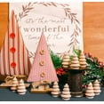 thumbnail image 6 of Mini Wooden Christmas Tree 1-1/4 inch, Pack of 250 Unfinished Wood Miniature Trees for Christmas Crafts, Peg People, Nature Table, and Small World Play, by Woodpeckers, 6 of 8