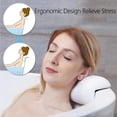 thumbnail image 4 of Almohada de baño, cojín de baño, almohada de baño de PU impermeable, almohada de bañera con ventosas, almohada de baño de spa ergonómica, adecuada para todas las bañeras, cumpleaños, regalo de Navidad, 4 of 5