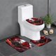 thumbnail image 1 of Tokyo Ghoul Juego de 3 alfombras de baño de coral fleece: tapete de baño + alfombra de inodoro en forma de U + funda de tapa de inodoro en forma de O, 1 of 6