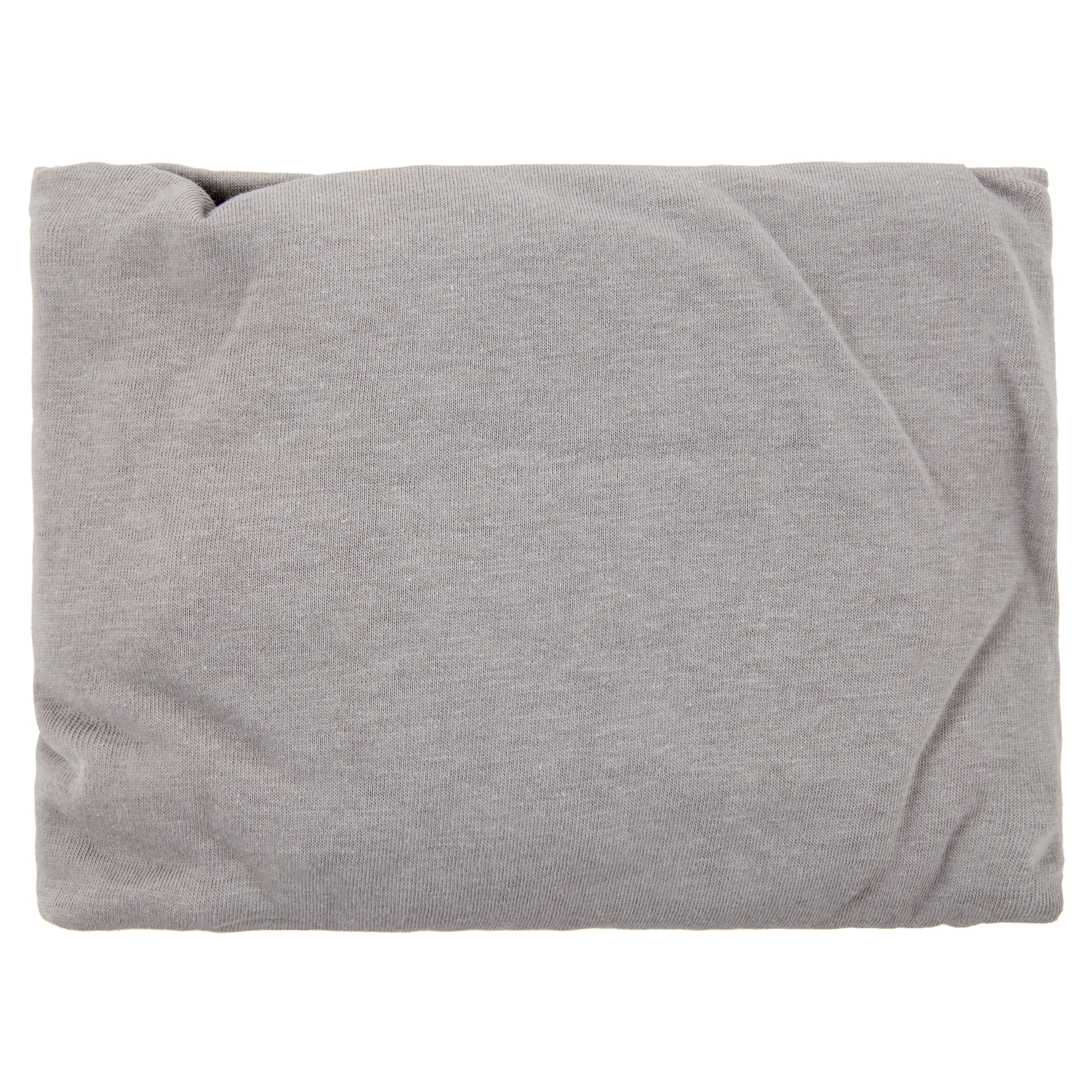 American Baby Company 100% Natural Supreme Cotton Jersey Knit Fitted Portable/Mini-Crib Sheet, Gray, Soft Breathable, for Boys and Girls